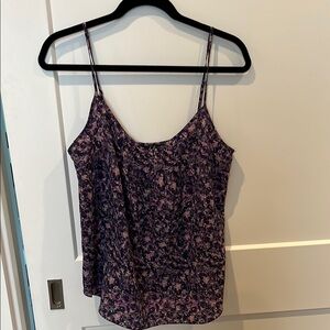 Aritzia Floral Purple Women's Top
